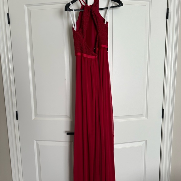 Wine red bridesmaids dress - Picture 2 of 3